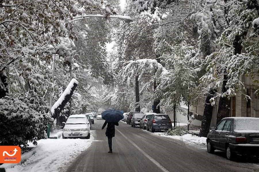 قدم زدن در خیابان‌های زیبای تهران در زمستان؛ ازجمله جاهای دیدنی تهران